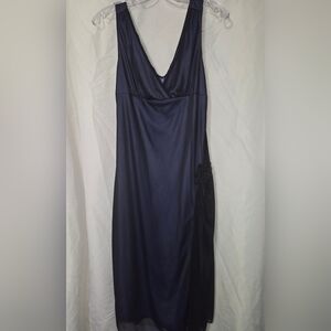 Ruby Rox Purple Dress with Black Sheer Overlay and Trim